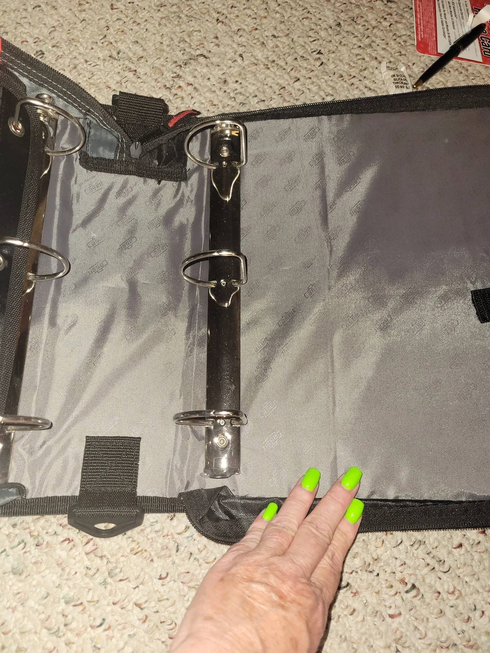 Tech Accessories Organizer Case - Red and Gray